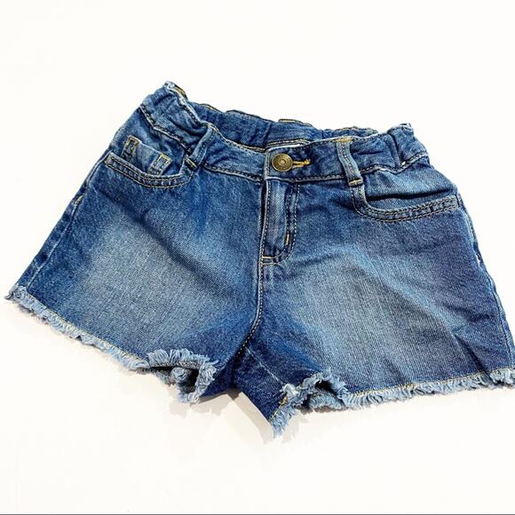 Girls Denim Shorts sz 5 adjustable waist tabs Gymboree Jean Shorts Sz 5 - Picture 1 of 4